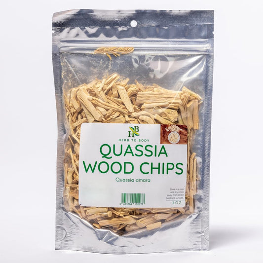 Herb To Body Quassia Wood Chips 4 oz package