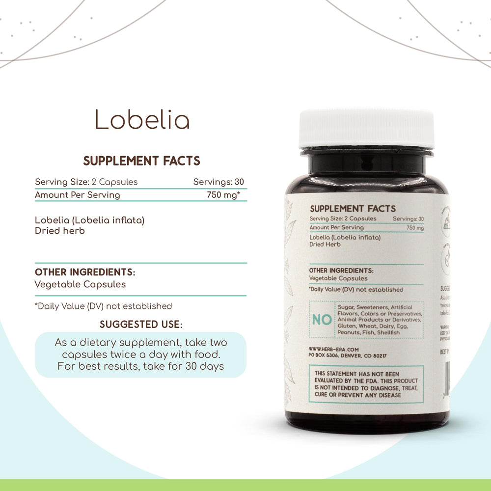 HerbEra Lobelia packaging and label
