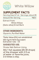 Dropper cap of HerbEra White Willow B60 tincture
