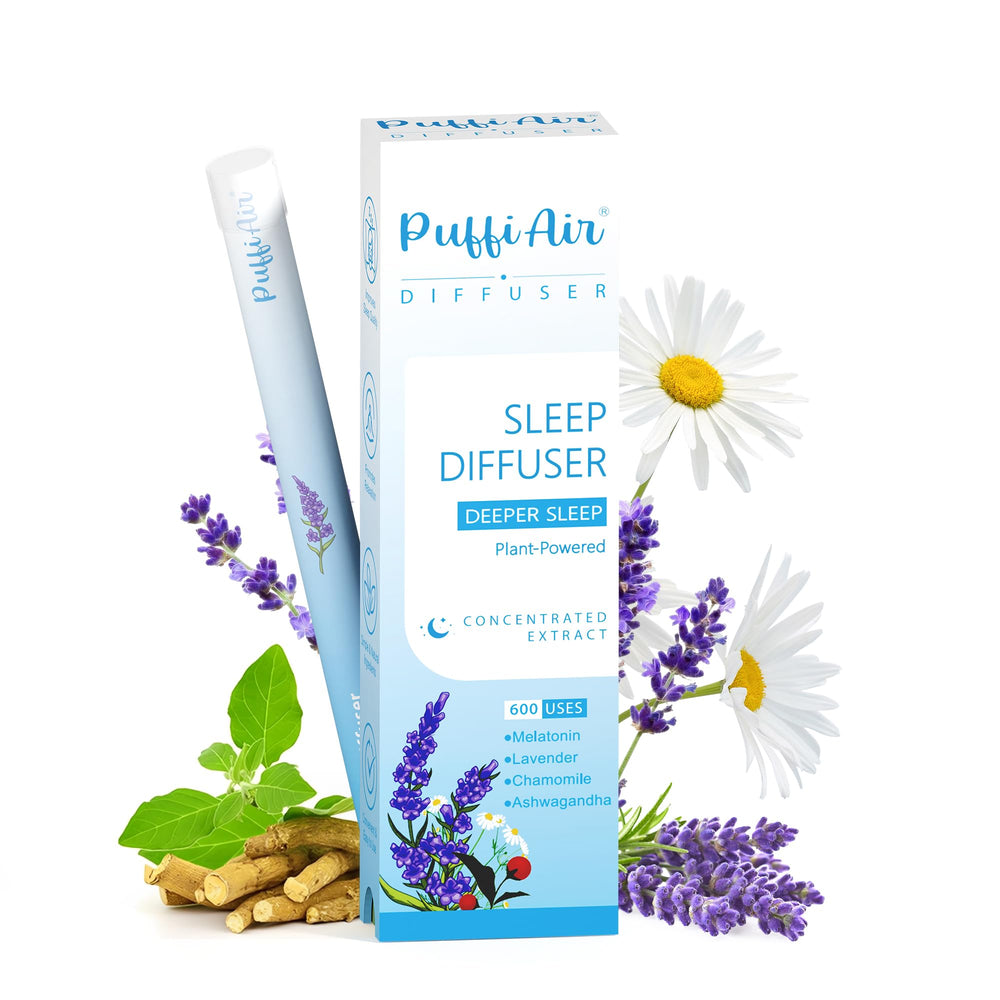 Herbal Anxiety Pen front view: melatonin diffuser with lavender and chamomile