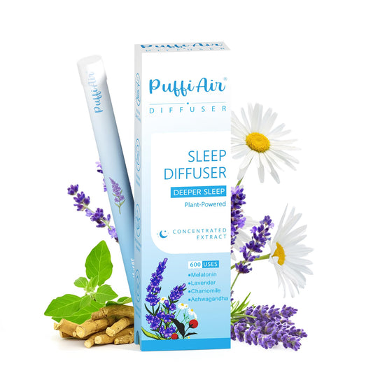 Herbal Anxiety Pen front view: melatonin diffuser with lavender and chamomile
