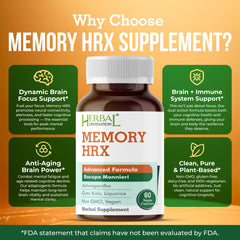 Close-up of Memory Hrx bottle label