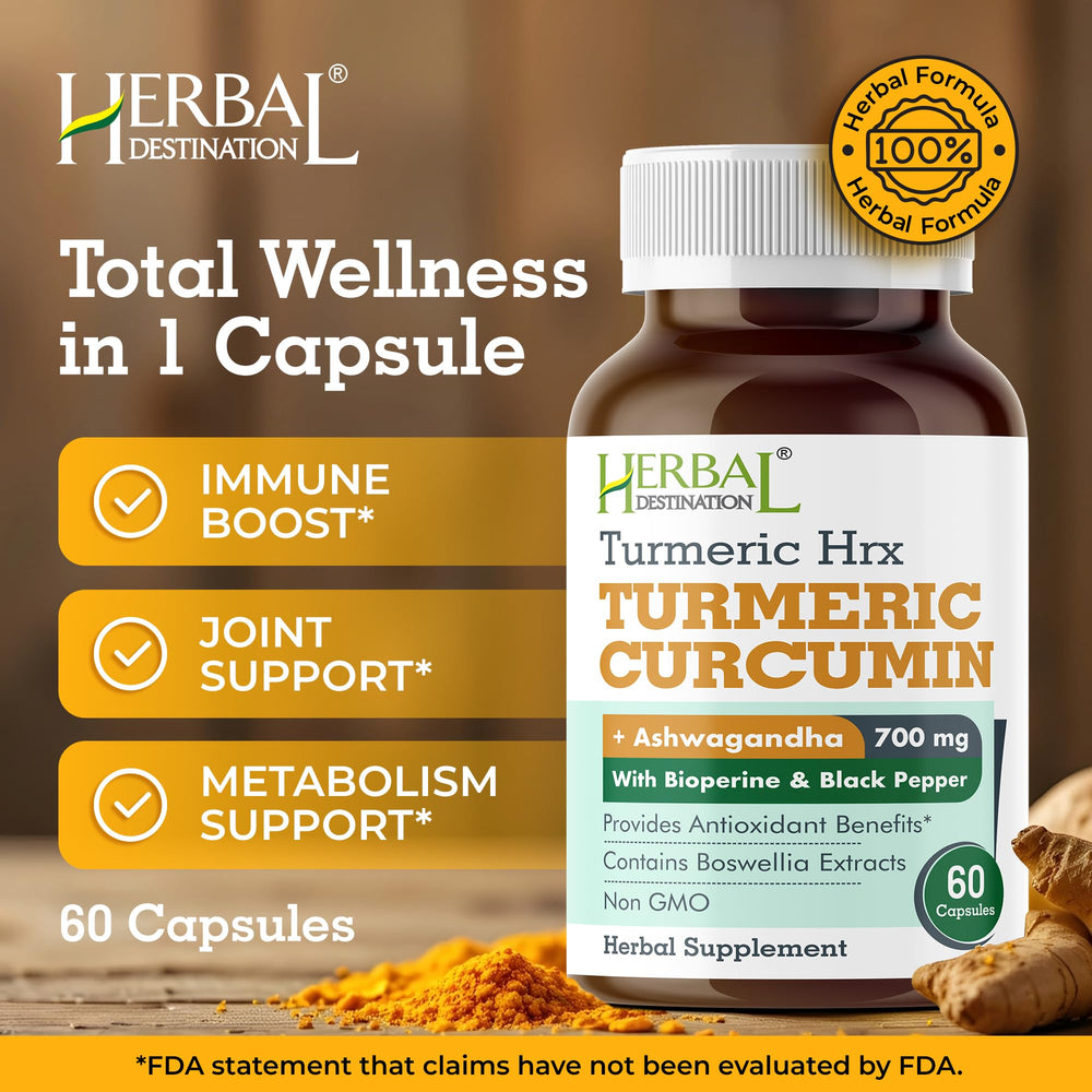 Close-up of turmeric capsules and black pepper extract