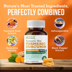 Ingredients display: Curcuma and black pepper extract