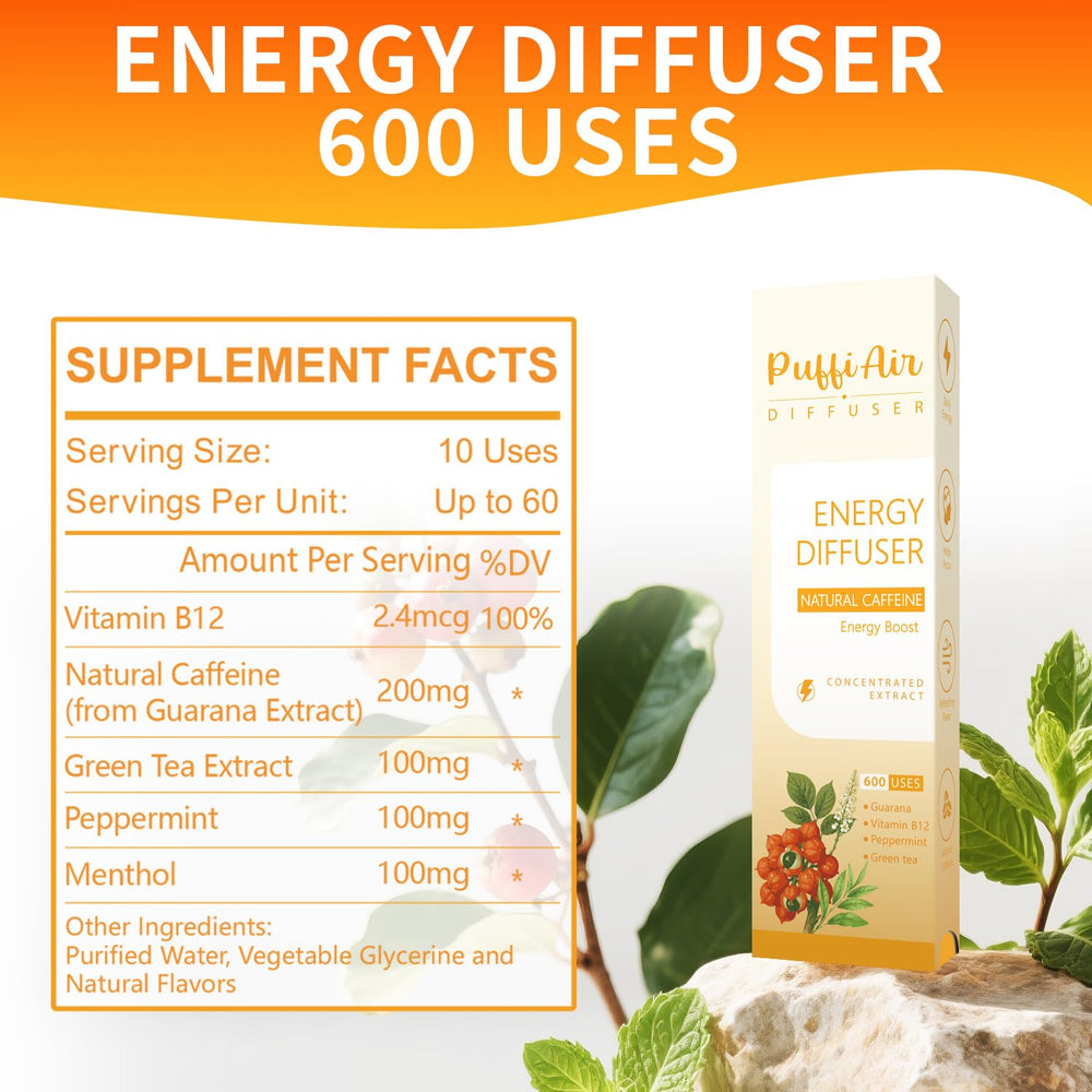 Herbal diffuser in use creating a calming aroma