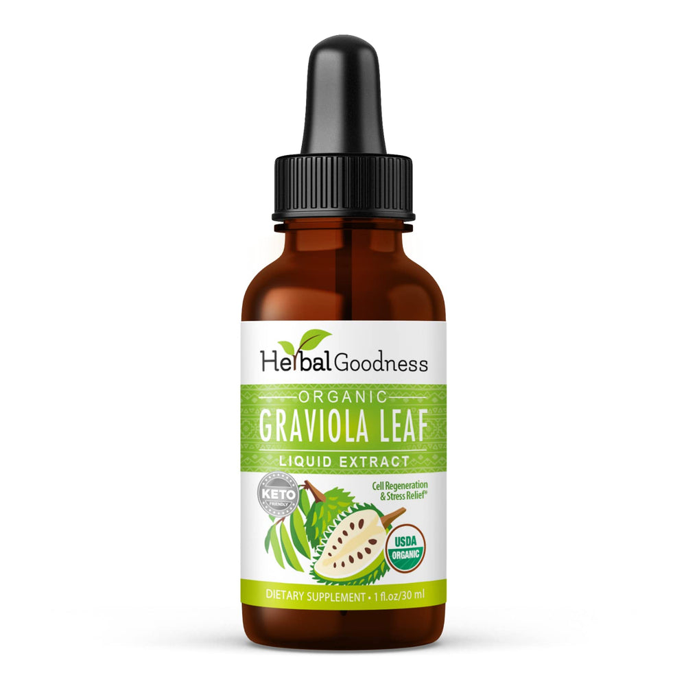 Herbal Goodness Soursop Graviola leaf extract bottle 1oz hero image