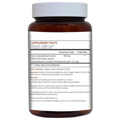 Close-up of Arjuna Capsules bottle showing 500 mg per capsule