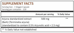 Herbal Hills Arjuna Capsules package and bottle