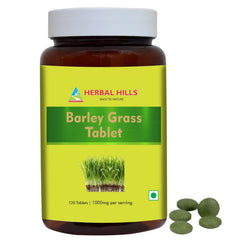 Herbal Hills Barley Grass Tablets 120 Count bottle on shelf