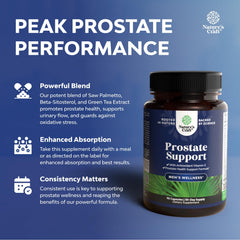 Ingredients like beta-sitosterol, pumpkin seed extract and green tea