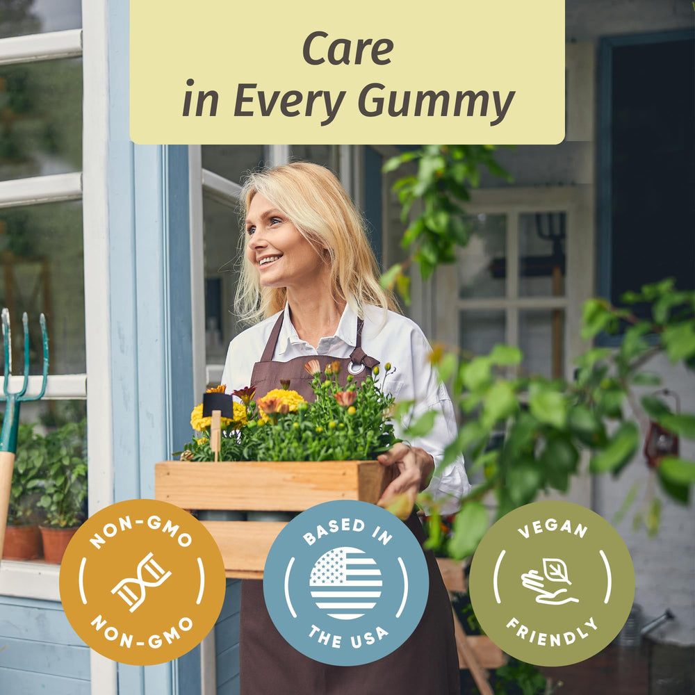 HERBAMAMA single gummy bitten to show apple flavor and pleasant taste