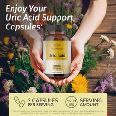 Herbamama Uric Acid Cleanse Capsules Pack 2 back label