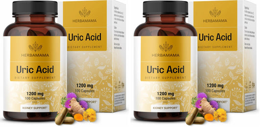 Herbamama Uric Acid Cleanse Capsules Pack 2 front view