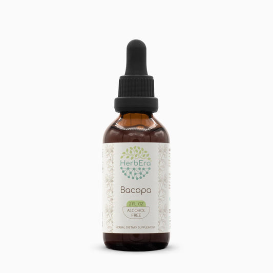 HerbEra Bacopa B60 alcohol-free herbal extract tincture bottle