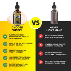 Antioxidant-rich Lions Mane liquid tincture