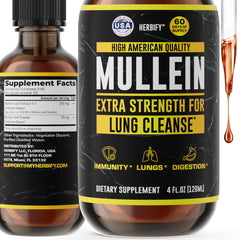 Bottle of HERBIFY Mullein Drops 4 oz