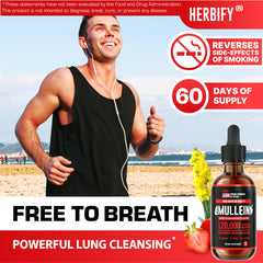 Close-up of Herbify Mullein Drops label