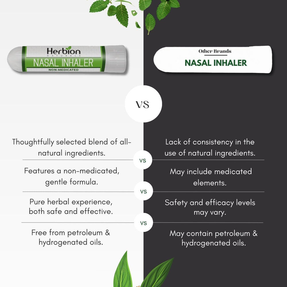 HERBION Naturals Nasal Inhaler provides rapid relief from congestion and sinus discomfort