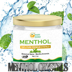 DIY cosmetics and soaps with Mentha Arvensis menthol crystals