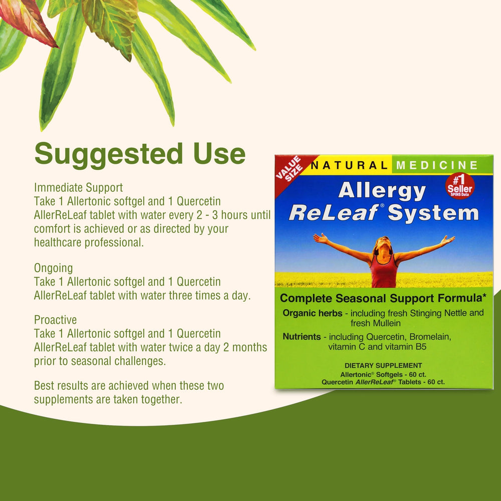 Allergy ReLeaf System allergy support imagery