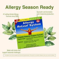 Allergy ReLeaf System label and nutrition facts