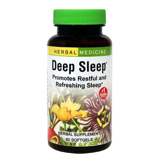 Herbs Etc Deep Sleep Softgels bottle label