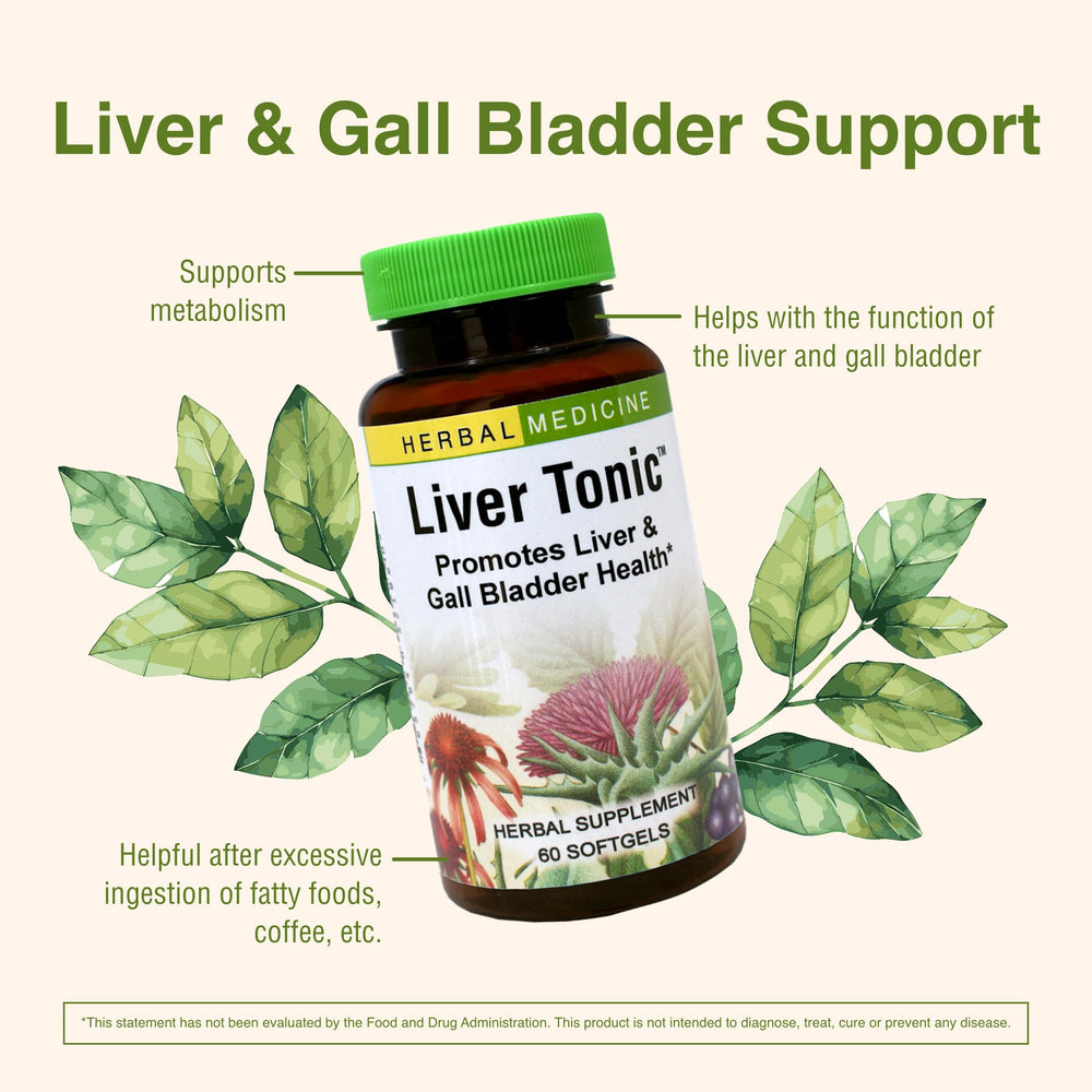 Oregon grape root featured as an ingredient in Liver Tonic