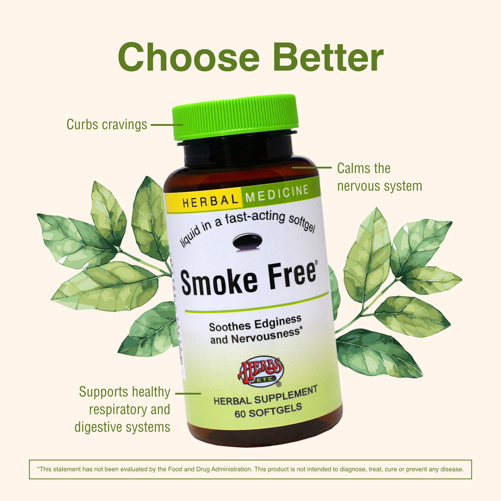 Packaging of Herbs, Etc. Smoke Free softgels