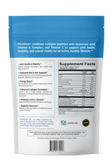 Side view of HerbUSA FlexGlow+ Collagen Peptides packaging