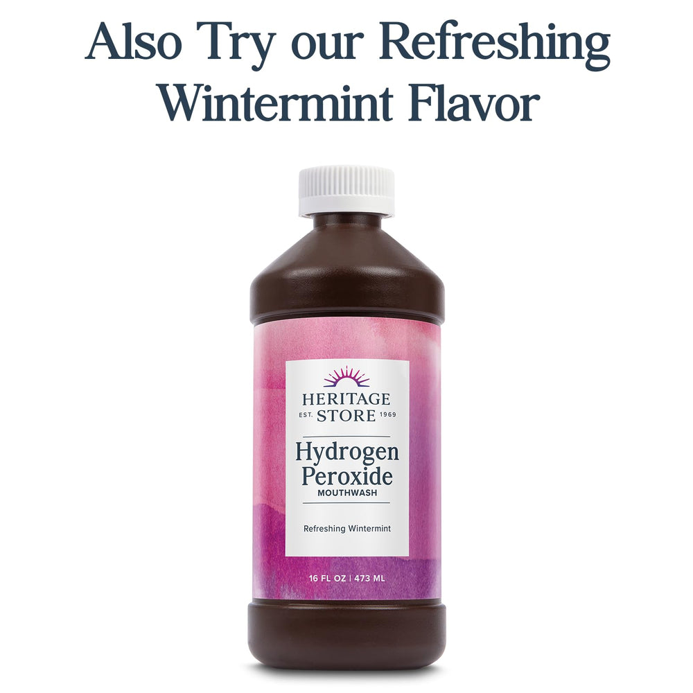 Minty fresh Heritage Mouthwash splash