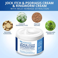Hermon foot-relief balm used on irritated feet for a smoother feel.