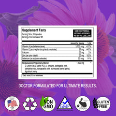 Herpanacine Diamond packaging and bottle together