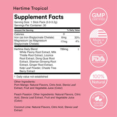 On-the-go Hertime drink packets carried in a bag
