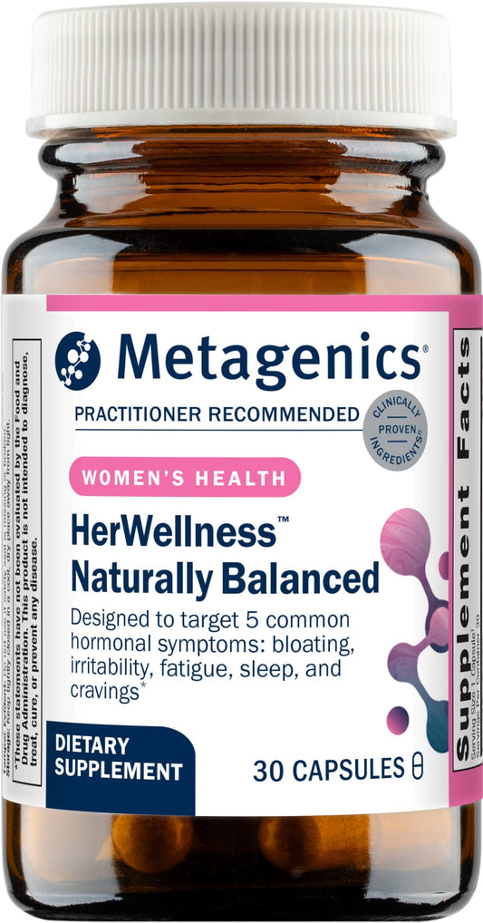 HerWellness Naturally Balanced bottle – front view