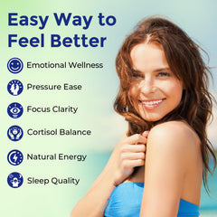 Herbal blend of licorice root, ashwagandha, rhodiola, and holy basil