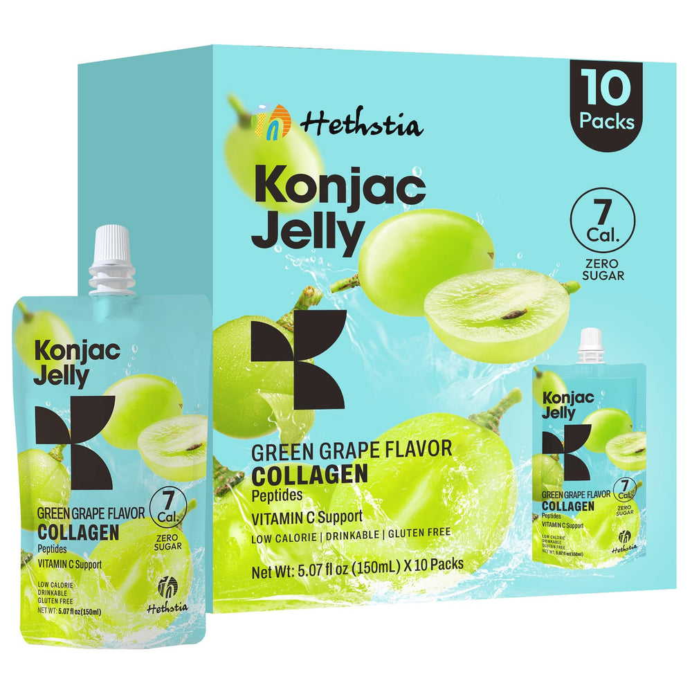 Hethstia Konjac Jelly Green Grape packaging front
