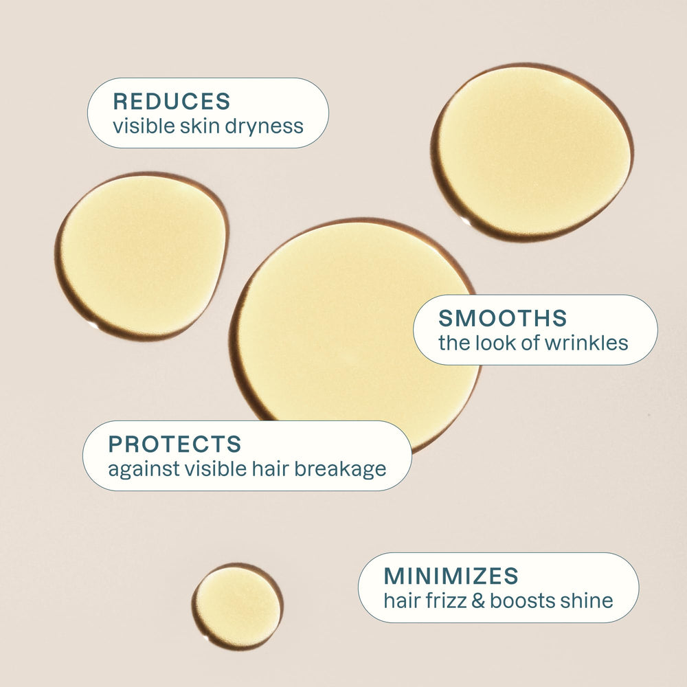 Close-up of hexane-free jojoba oil