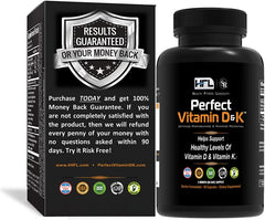 Front view of HFL Perfect Vitamin D&K bottle