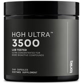 Front of Toniiq HGH Ultra bottle showing 240 count and 3552mg+ formula