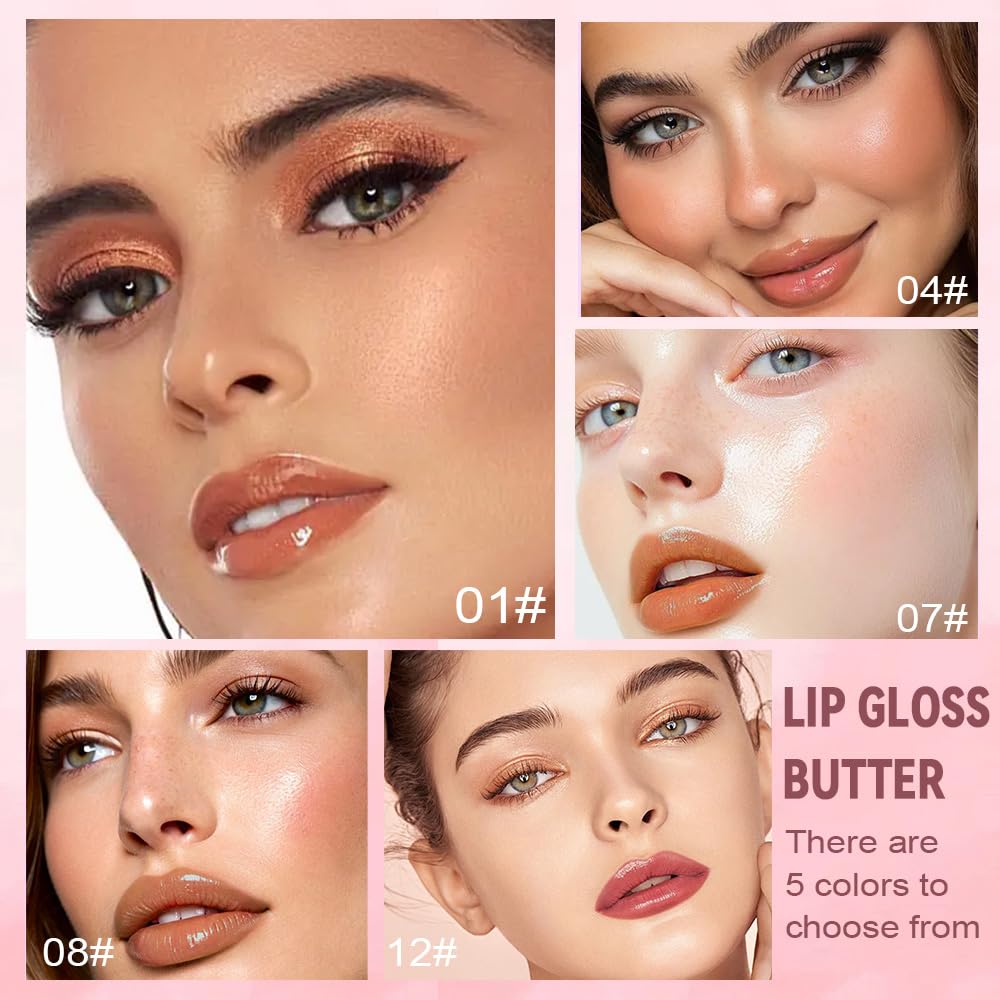 HHLTOH lip stain shades brown nude and berry mauve on skin