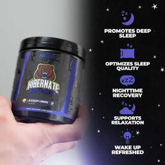 Close-up of Hibernate supplement ingredients