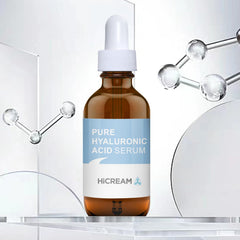Hicream Hyaluronic Acid Serum absorbs quickly on clean skin.