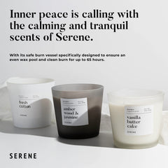 Label detail of Hidden Label large 3-wick candle