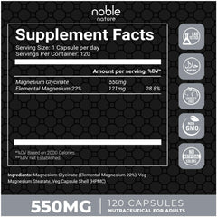 Close-up of magnesium glycinate capsules highlighting vegetarian capsules