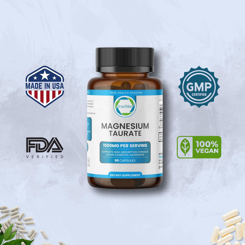 High bioavailability magnesium taurate formula