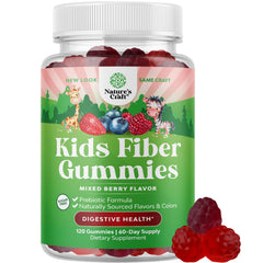 High Prebiotic Fiber Gummies for Kids bottle on white background