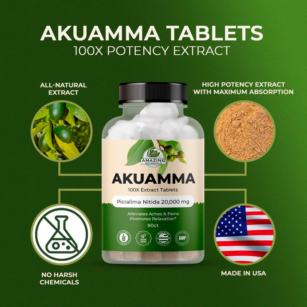 Close-up of high-quality Akuamma seed extract