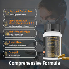 Lion’s Mane, Bilberry Extract, and Eyebright for visual clarity