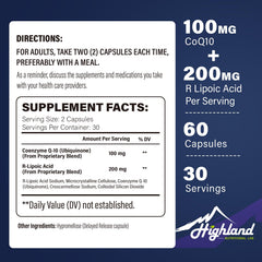 Product features graphic highlighting enhanced absorption and heart health