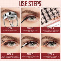 Higu clace beginner friendly lash clusters for easy at home application